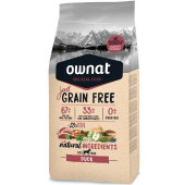 Натурална суха храна Ownat Adult Grain Free DUCK БЕЗ зърнени култури за пораснали кучета от всички породи, с патешко месо, ябълки и масло от сьомга 